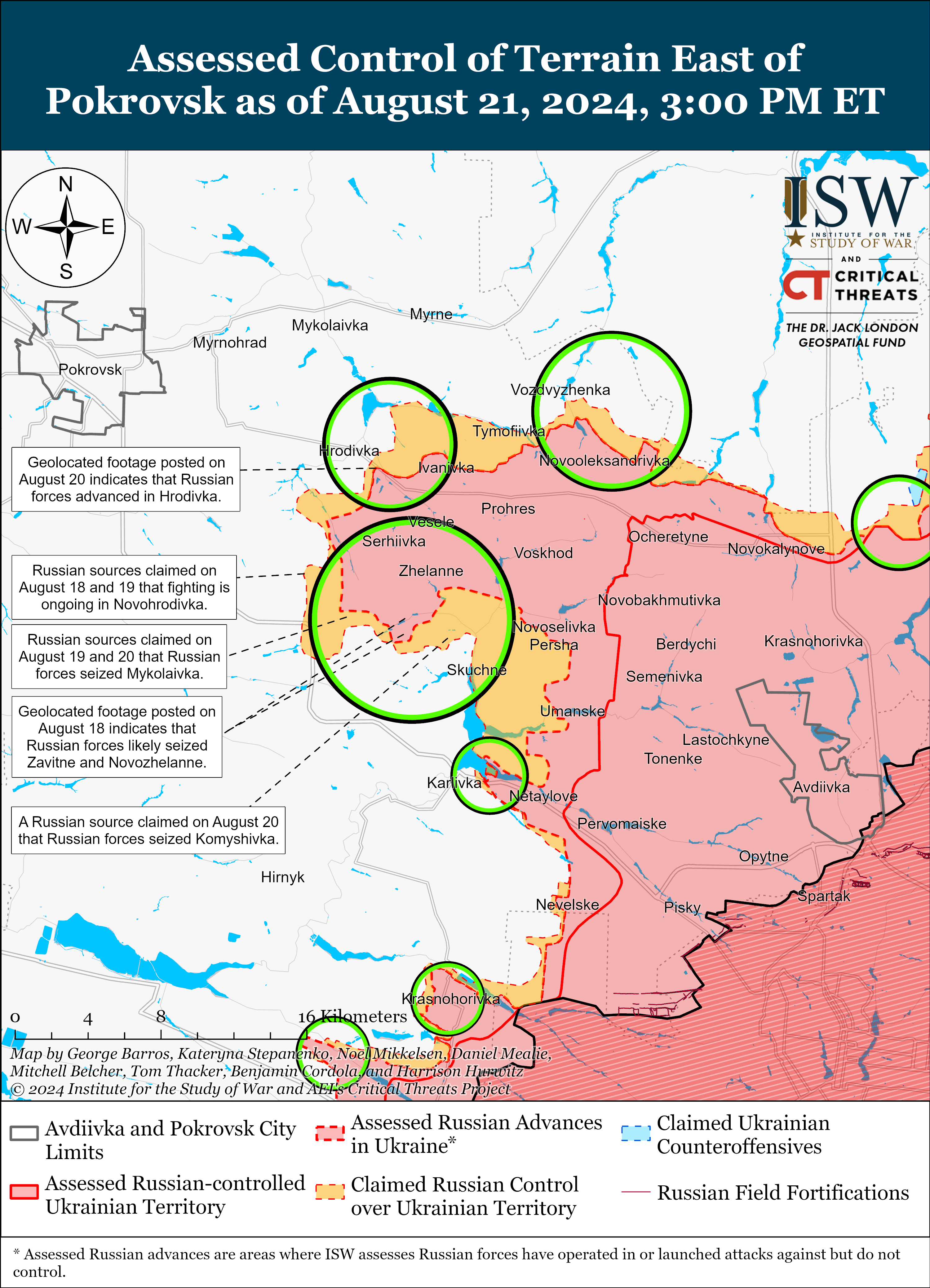 ISW Blog: Russian Offensive Campaign Assessment, August 21, 2024